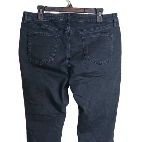 Jessica Simpson Super Skinny Jeans Womens 32 Black Mid Rise 90s Stretch Denim - Picture 4 of 4